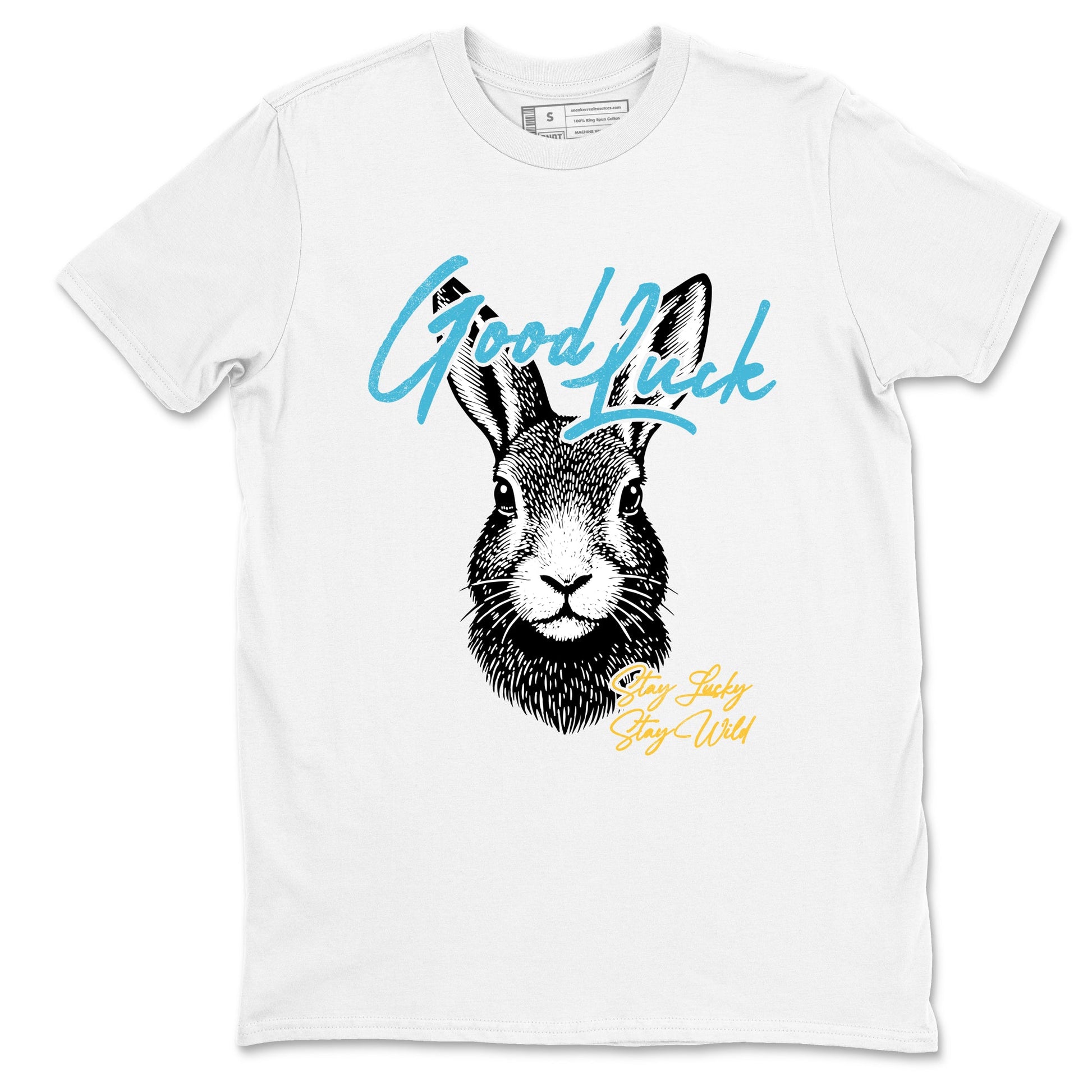 Sneaker match tees – Sneaker Tees To Match Air Jordan 11 Gamma Shoes – Good Luck Tee White 2