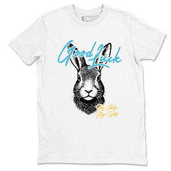 Sneaker match tees – Sneaker Tees To Match Air Jordan 11 Gamma Shoes – Good Luck Tee White 2