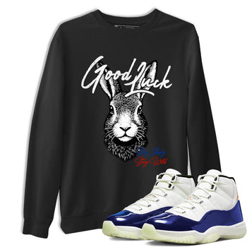Best Sneakerfit graphic tee – Sneaker Tees To Match Air Jordan 11 Rare Air Sneakers – Good Luck Tee Black 1