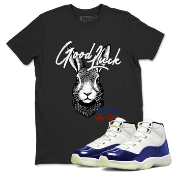 Best Sneakerfit graphic tee – Sneaker Tees To Match Air Jordan 11 Rare Air Sneakers – Good Luck Tee Black 1