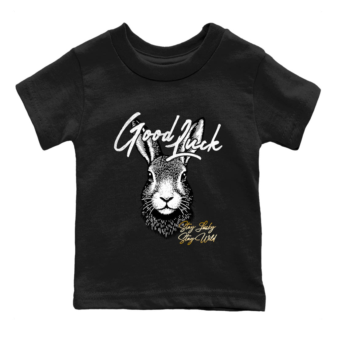 Best Sneakerfit graphic tee – Sneaker Tees To Match Air Jordan 12 Taxi Sneakers – Good Luck Kids T-Shirt Black 2
