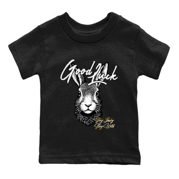 Best Sneakerfit graphic tee – Sneaker Tees To Match Air Jordan 12 Taxi Sneakers – Good Luck Kids T-Shirt Black 2