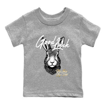 Best Sneakerfit graphic tee – Sneaker Tees To Match Air Jordan 12 Taxi Sneakers – Good Luck Kids T-Shirt Heather Grey 2