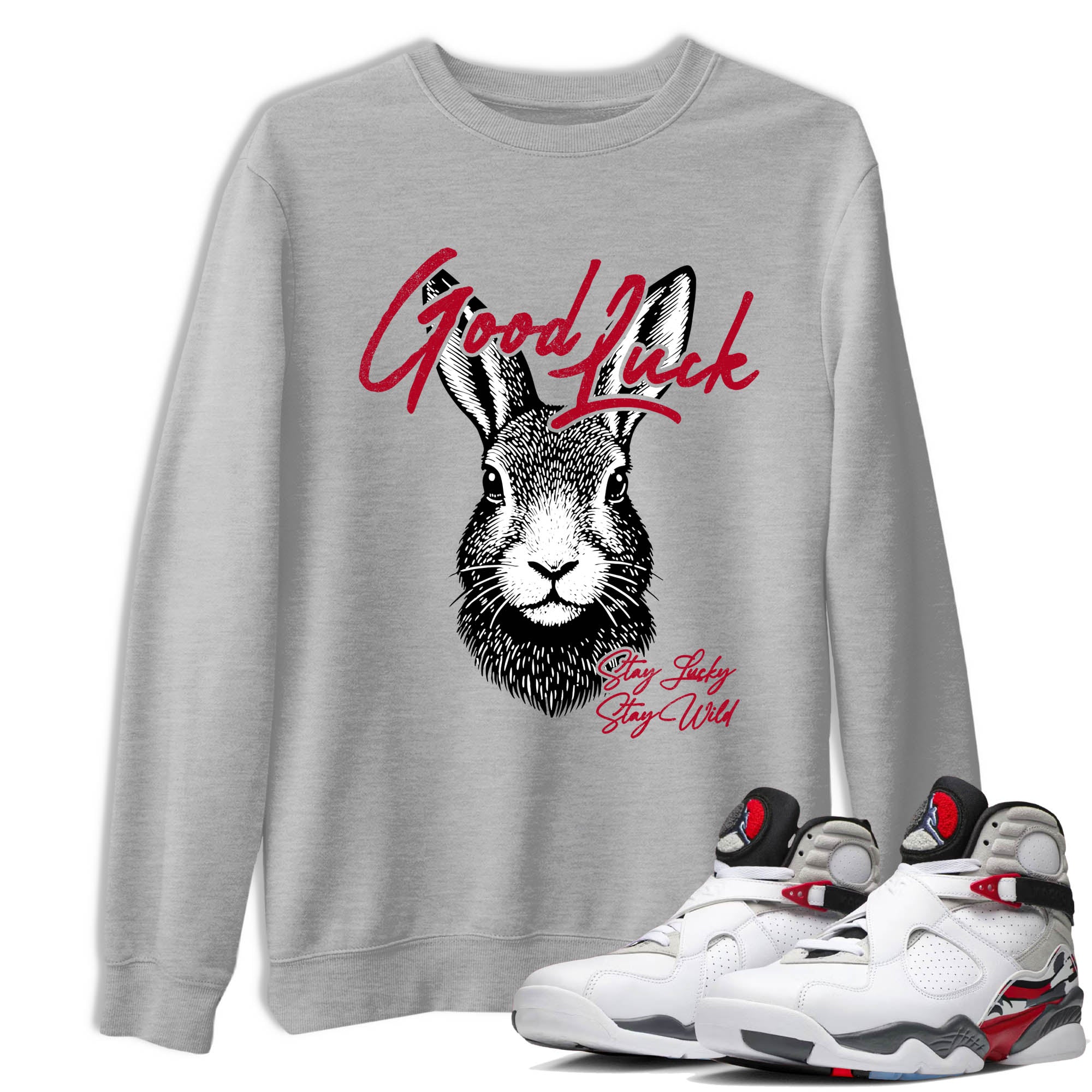 Good Luck SNRT Sneaker Tees - Air Jordan 8 Bunny - SNRT Sneaker T-shirts
