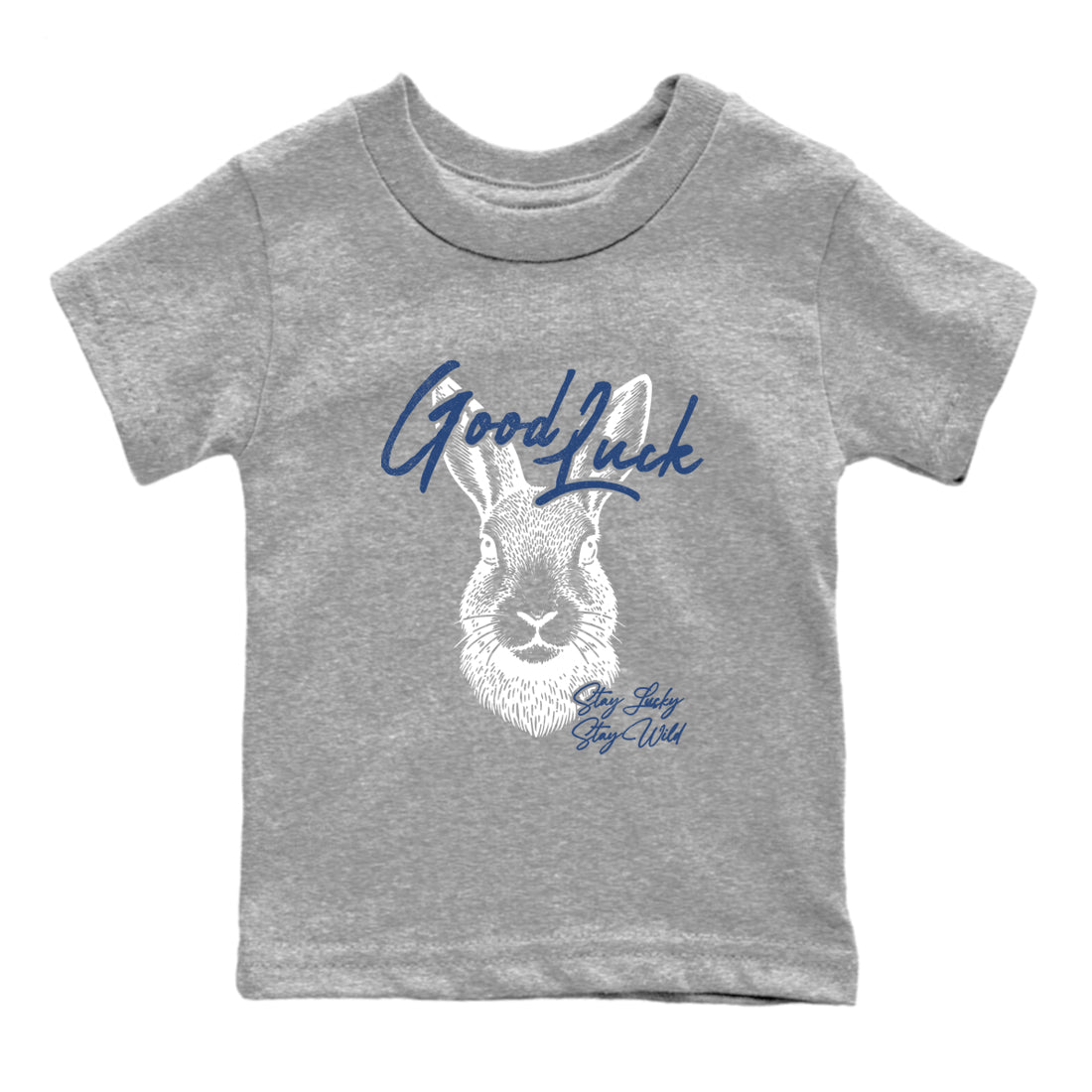 Sneaker match tees – Sneaker Tees To Match Air Jordan 9 Flint Grey Shoes – Good Luck Kids T-Shirt Heather Grey 2