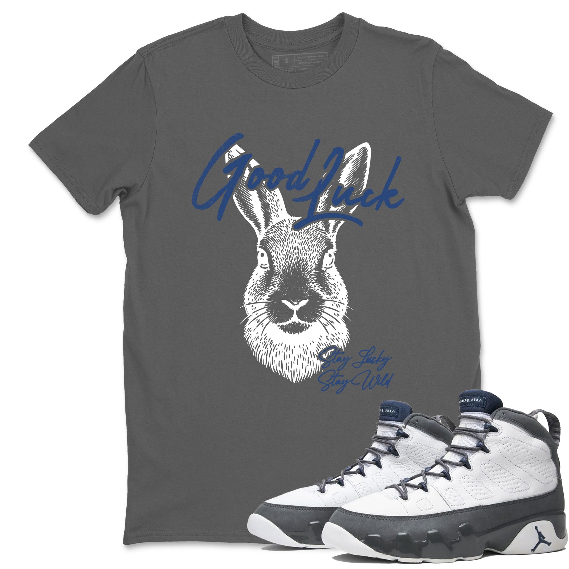 Sneaker match tees – Sneaker Tees To Match Air Jordan 9 Flint Grey Shoes – Good Luck Tee Cool Grey 1