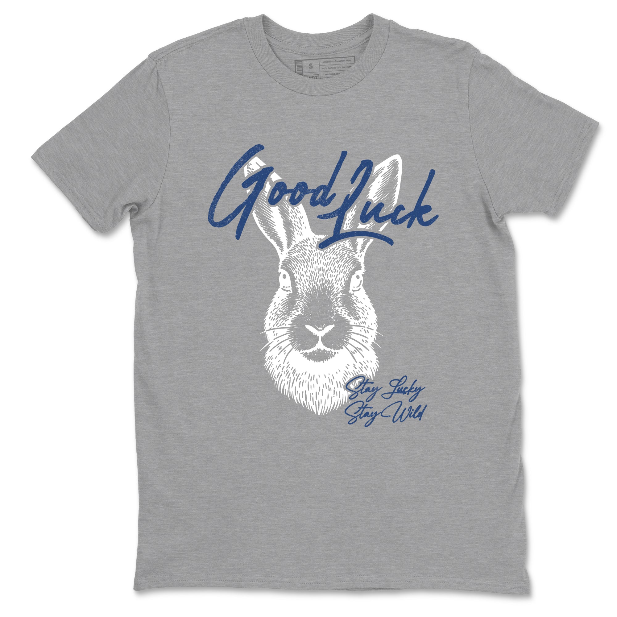 Sneaker match tees – Sneaker Tees To Match Air Jordan 9 Flint Grey Shoes – Good Luck Tee Heather Grey 2