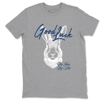 Sneaker match tees – Sneaker Tees To Match Air Jordan 9 Flint Grey Shoes – Good Luck Tee Heather Grey 2