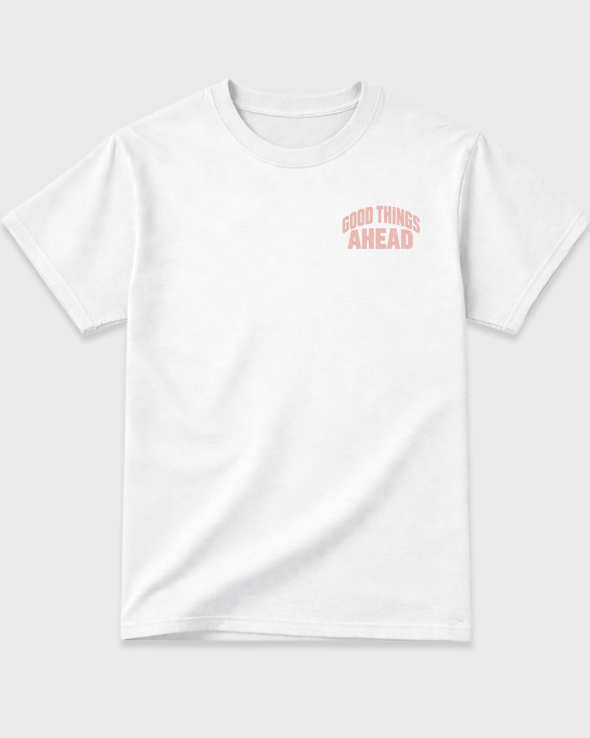 Good Things Ahead White Graphic T-Shirt - 3, sneaker matching shirt designed to pair with APB X Air Jordan 11 Low "Made For Locals" sneakers for a coordinated streetwear outfit.