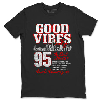 Sneaker match tees – Sneaker Tees To Match Air Foamposite Cough Drop Shoes – Good Vibes Only Tee Black 2
