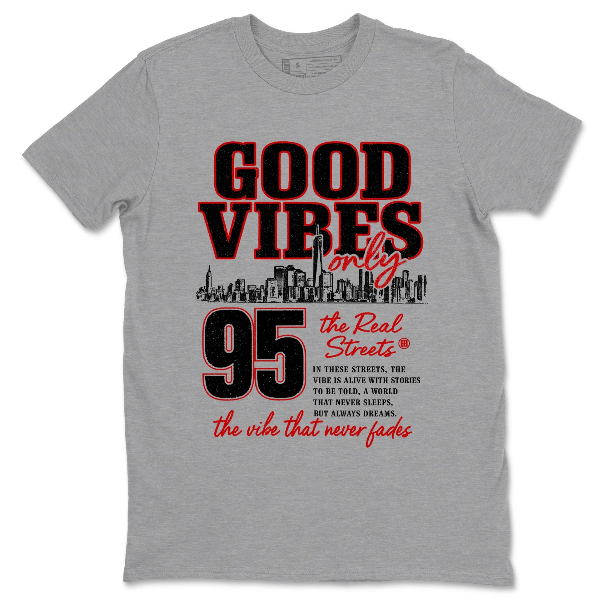 Sneaker match tees – Sneaker Tees To Match Air Foamposite Cough Drop Shoes – Good Vibes Only Tee Heather Grey 2