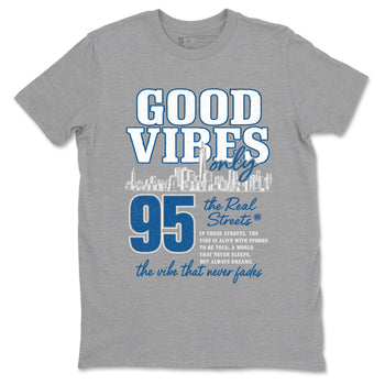 Sneaker match tees – Sneaker Tees To Match Air Jordan 1 Travis Scott Fragment Shoes – Good Vibes Only Tee Heather Grey 2