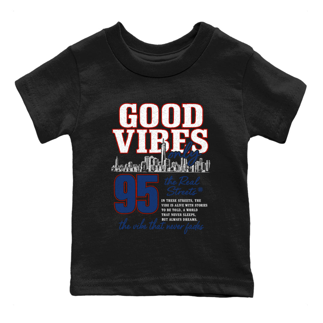 Sneaker match tees – Sneaker Tees To Match Air Jordan 11 Rare Air Shoes – Good Vibes Only Kids T-Shirt Black 2
