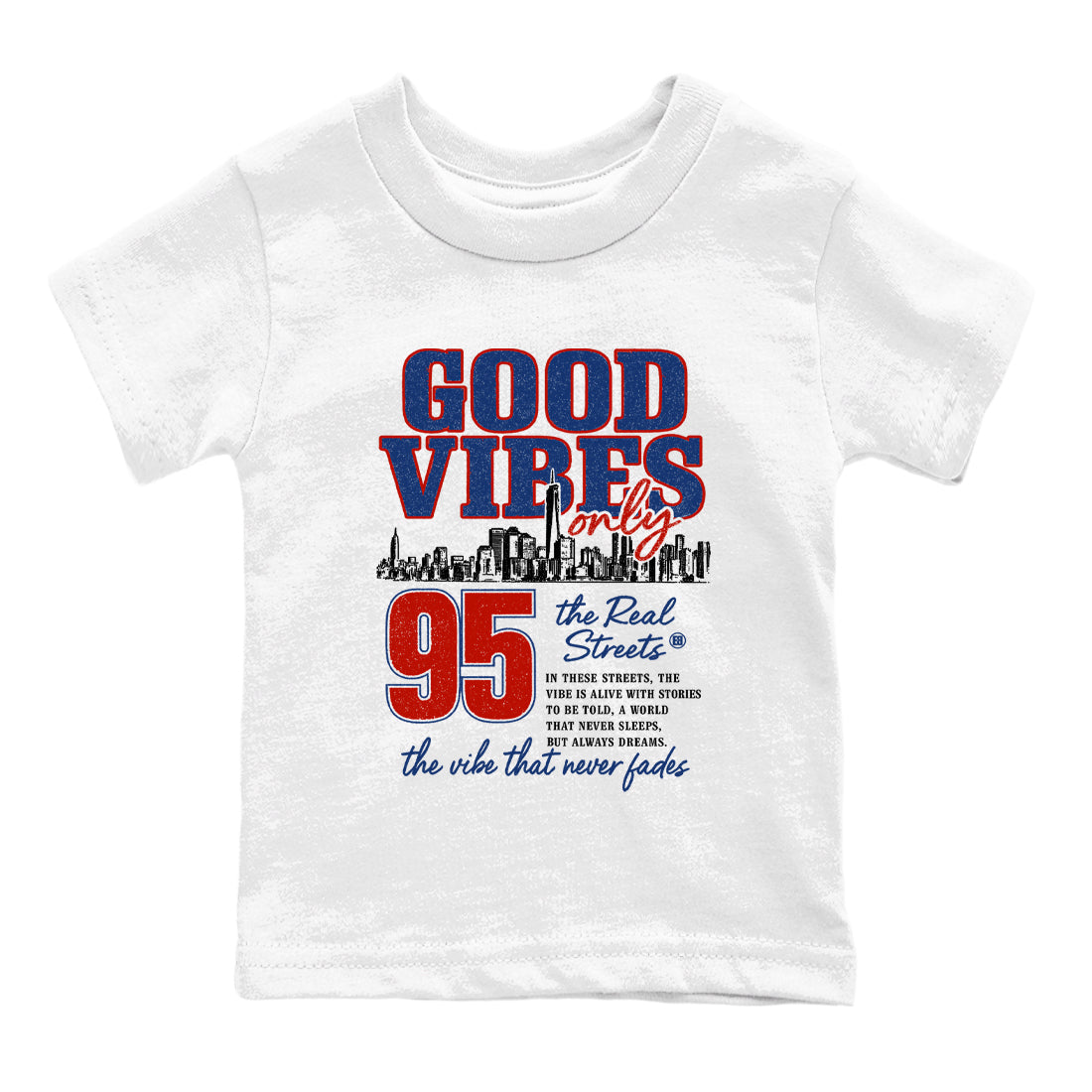 Sneaker match tees – Sneaker Tees To Match Air Jordan 11 Rare Air Shoes – Good Vibes Only Kids T-Shirt White 2