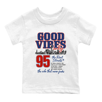 Sneaker match tees – Sneaker Tees To Match Air Jordan 11 Rare Air Shoes – Good Vibes Only Kids T-Shirt White 2