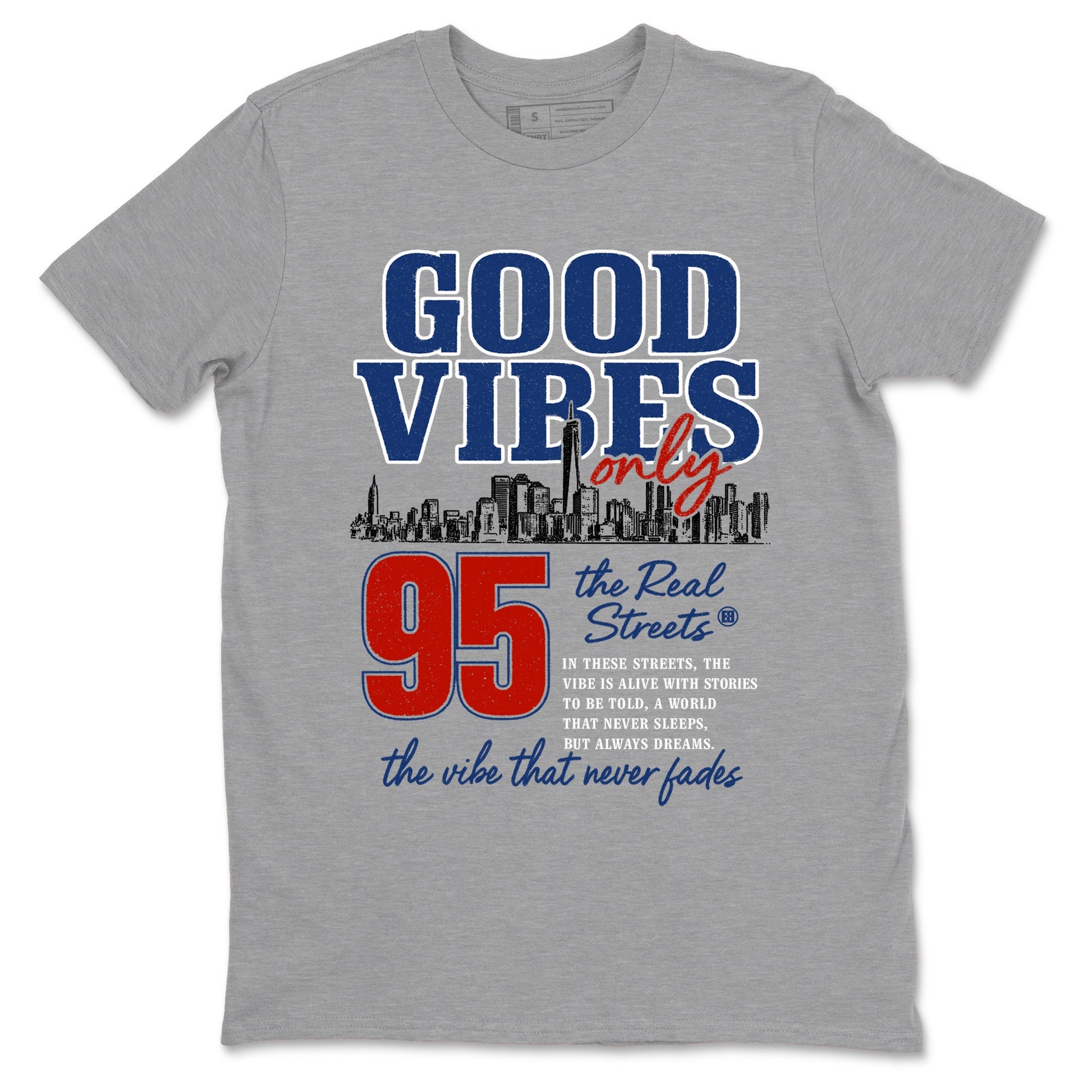 Sneaker match tees – Sneaker Tees To Match Air Jordan 11 Rare Air Shoes – Good Vibes Only Tee Heather Grey 2