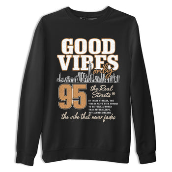 Sneaker match tees – Sneaker Tees To Match Air Jordan 3 Champagne and Oysters Shoes – Good Vibes Only Tee Black 2