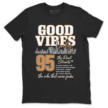 Sneaker match tees – Sneaker Tees To Match Air Jordan 3 Champagne and Oysters Shoes – Good Vibes Only Tee Black 2