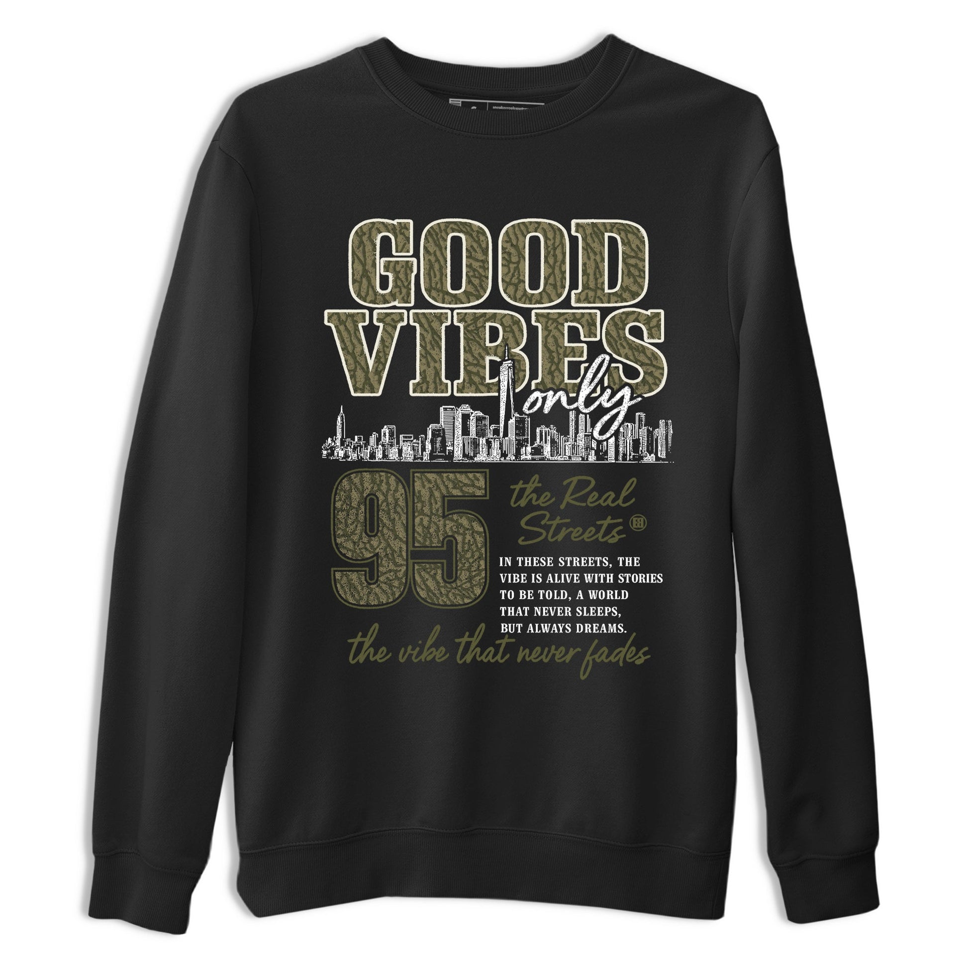 Sneaker Threads – Sneaker Threads To Match Air Jordan 3 Family Affair Shoes – Good Vibes Only Tee Black 2