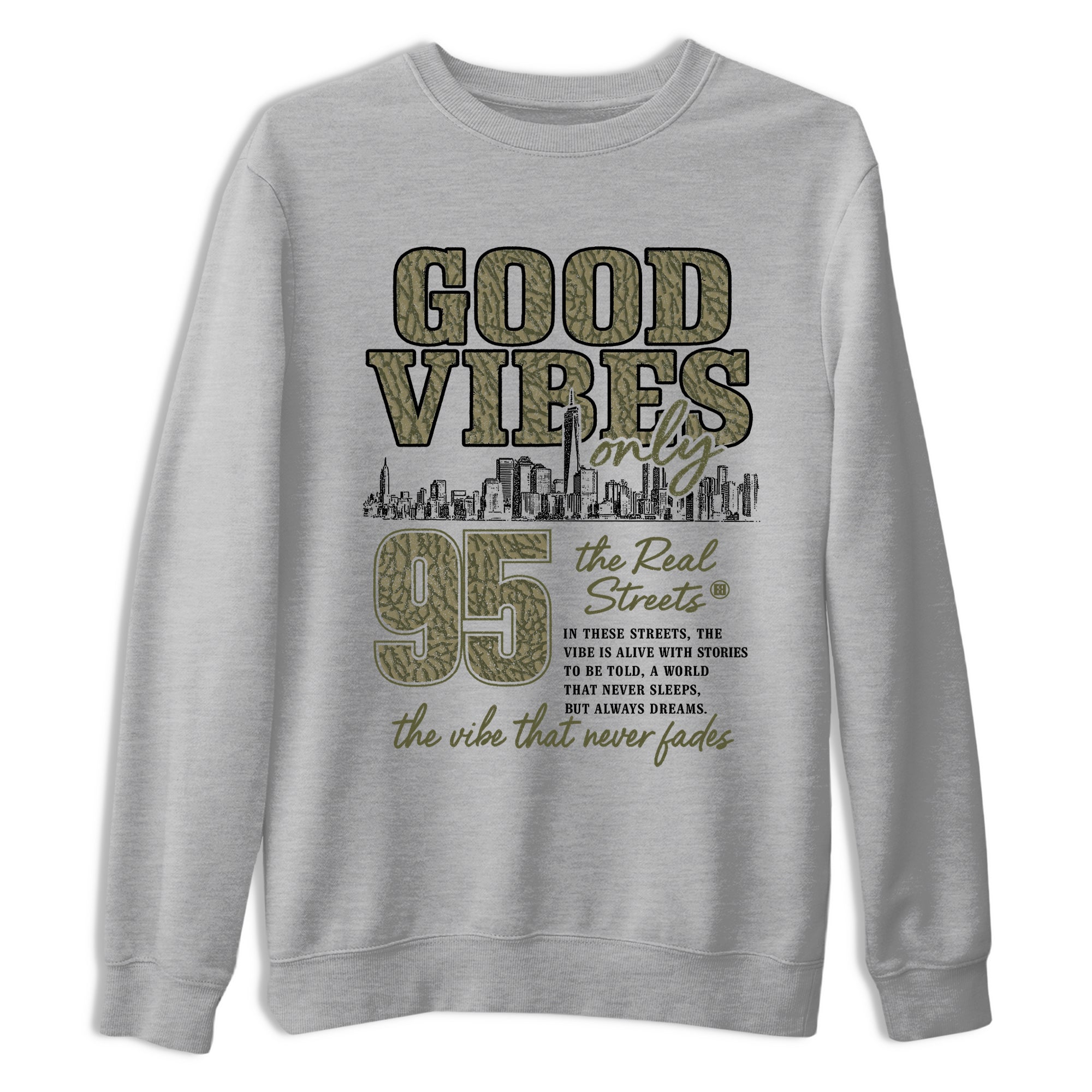 Sneaker Threads – Sneaker Threads To Match Air Jordan 3 Family Affair Shoes – Good Vibes Only Tee Heather Grey 2