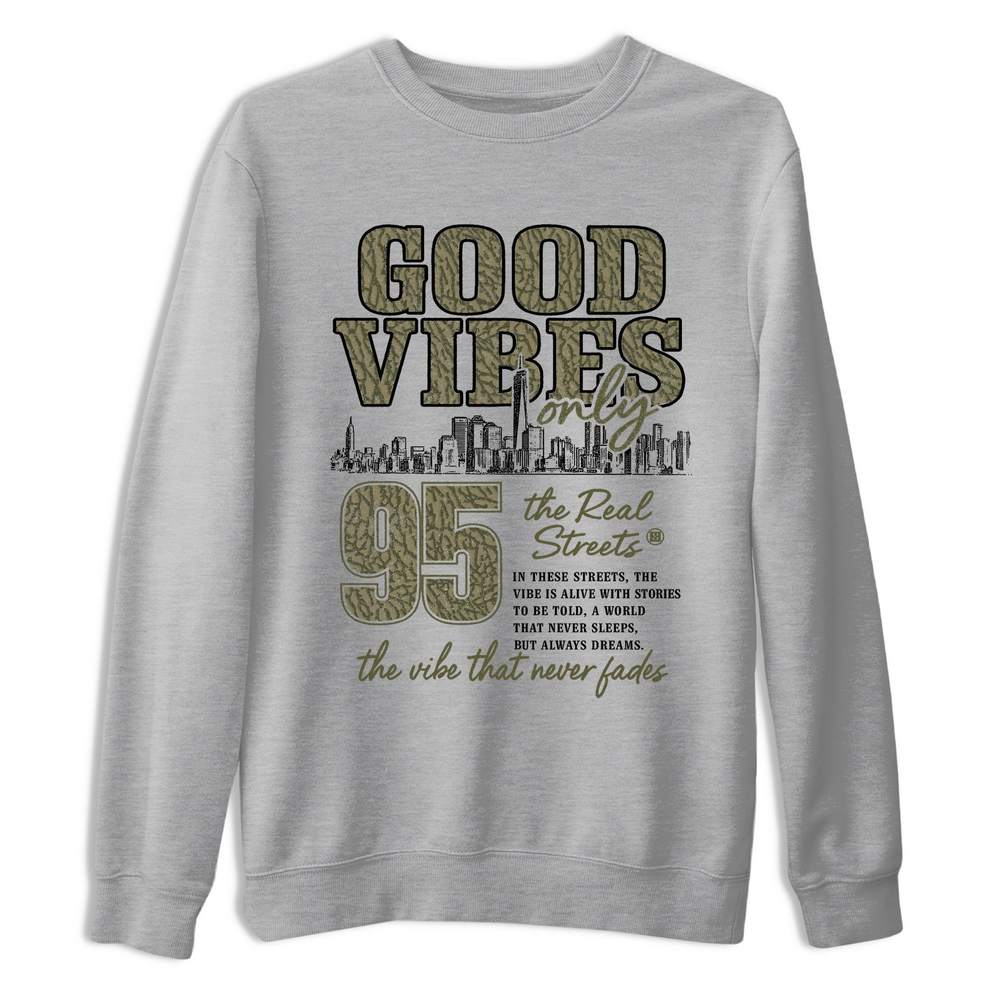 Sneaker Threads – Sneaker Threads To Match Air Jordan 3 Family Affair Shoes – Good Vibes Only Tee Heather Grey 2