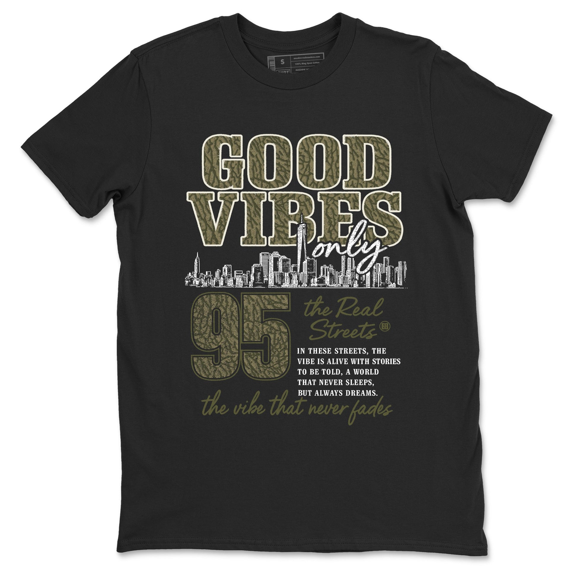 Sneaker Threads – Sneaker Threads To Match Air Jordan 3 Family Affair Shoes – Good Vibes Only Tee Black 2