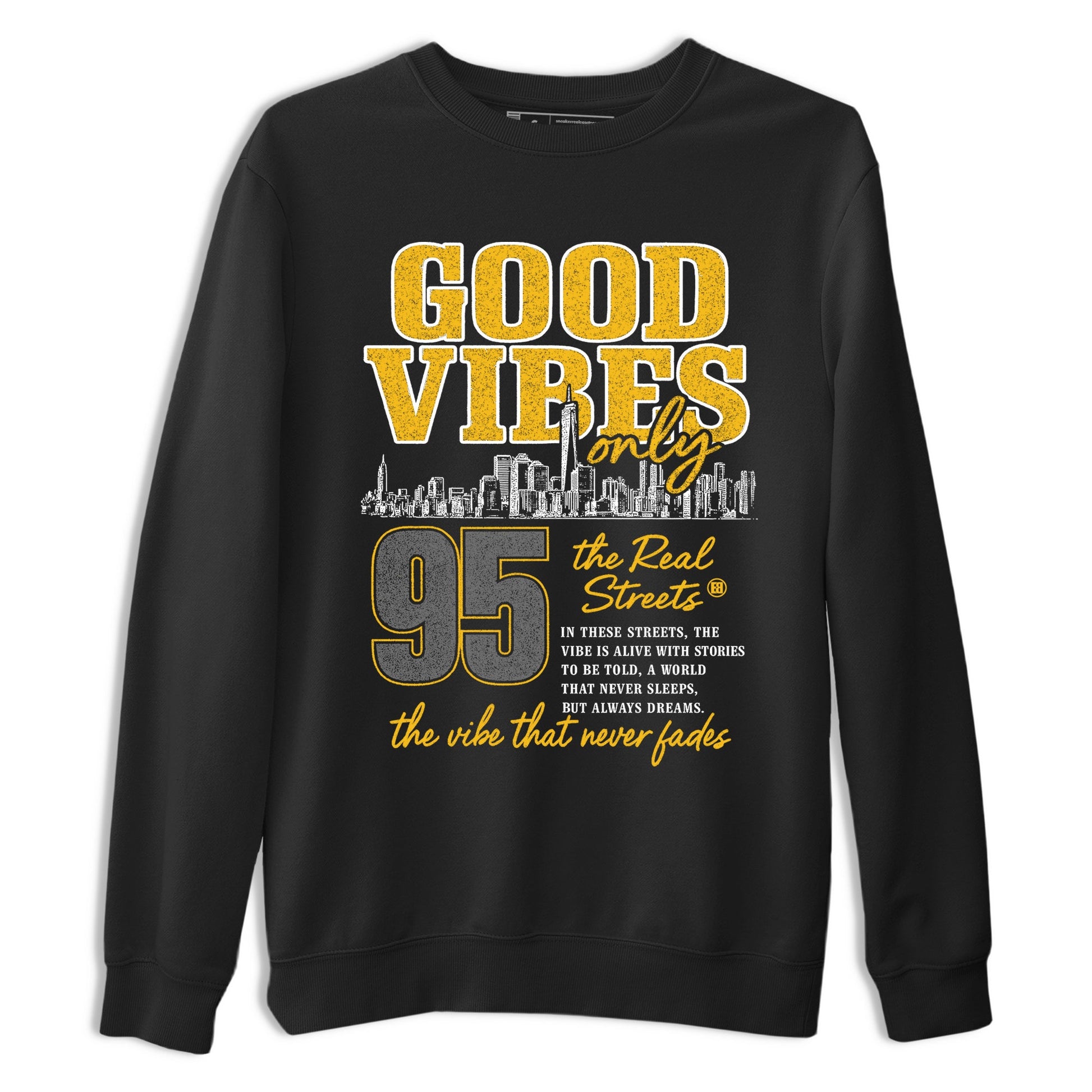 Sneaker match tees – Sneaker Tees To Match Air Jordan 5 Tokyo Shoes – Good Vibes Only Tee Black 2