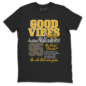 Sneaker match tees – Sneaker Tees To Match Air Jordan 5 Tokyo Shoes – Good Vibes Only Tee Black 2