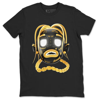 1s Black Metallic Gold shirts to match jordans Goosebumps Boy sneaker match tees Air Jordan 1 Black Metallic Gold SNRT Sneaker Tees streetwear brand Black 2 unisex cotton tee