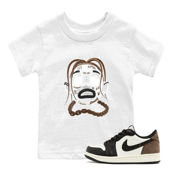1s Low OG Mocha shirts to match jordans Goosebumps Boy sneaker match tees Air Jordan 1 Mocha match shoes to clothes SNRT Sneaker Tees Youth Baby White 1 tee