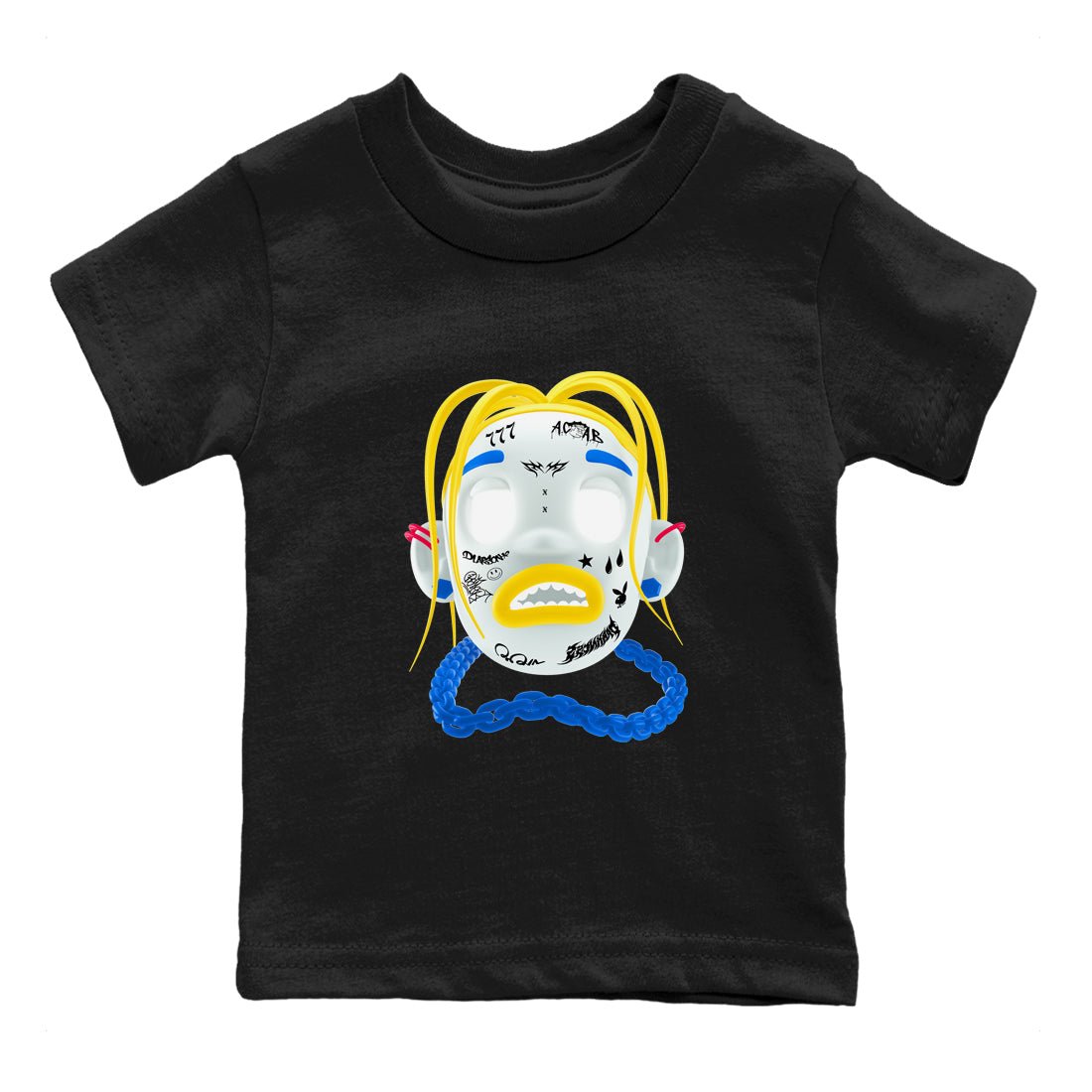 1s Travis Scott Canary shirt to match jordans Goosebumps Boy sneaker tees Air Jordan 1 Travis Scott Canary SNRT sneaker release tees baby toddler Black 2 cotton Shirt