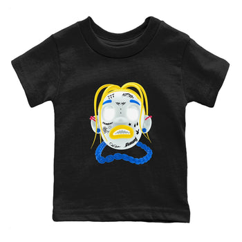 1s Travis Scott Canary shirt to match jordans Goosebumps Boy sneaker tees Air Jordan 1 Travis Scott Canary SNRT sneaker release tees baby toddler Black 2 cotton Shirt