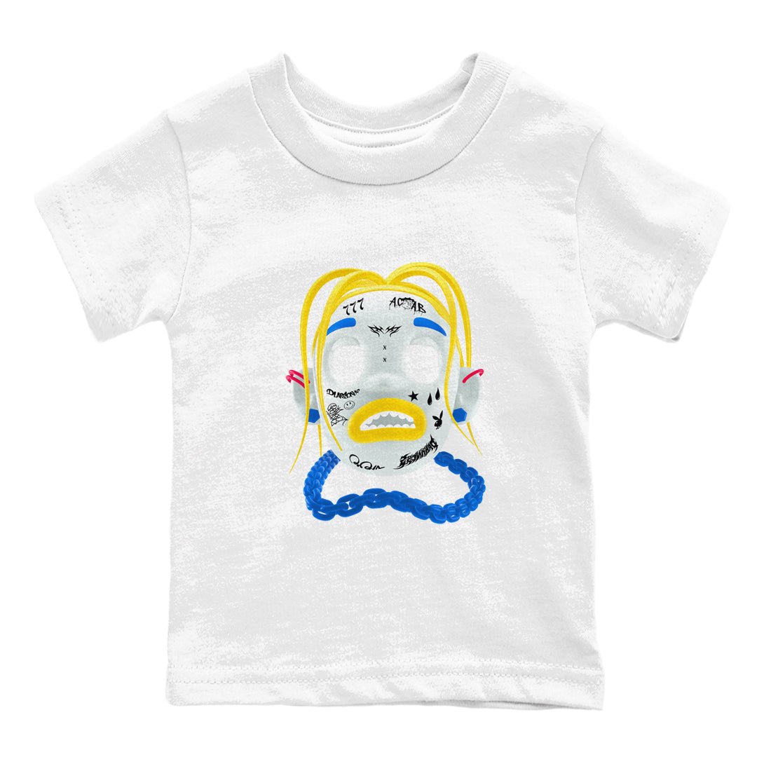1s Travis Scott Canary shirt to match jordans Goosebumps Boy sneaker tees Air Jordan 1 Travis Scott Canary SNRT sneaker release tees baby toddler White 2 cotton Shirt