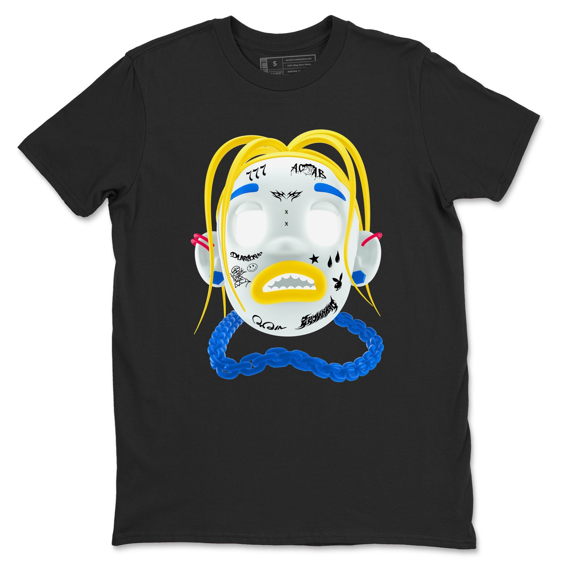 1s Travis Scott Canary shirt to match jordans Goosebumps Boy sneaker tees Air Jordan 1 Travis Scott Canary SNRT Sneaker Release Tees unisex cotton Black 2 crew neck shirt