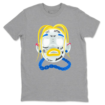 1s Travis Scott Canary shirt to match jordans Goosebumps Boy sneaker tees Air Jordan 1 Travis Scott Canary SNRT Sneaker Release Tees unisex cotton Heather Grey 2 crew neck shirt