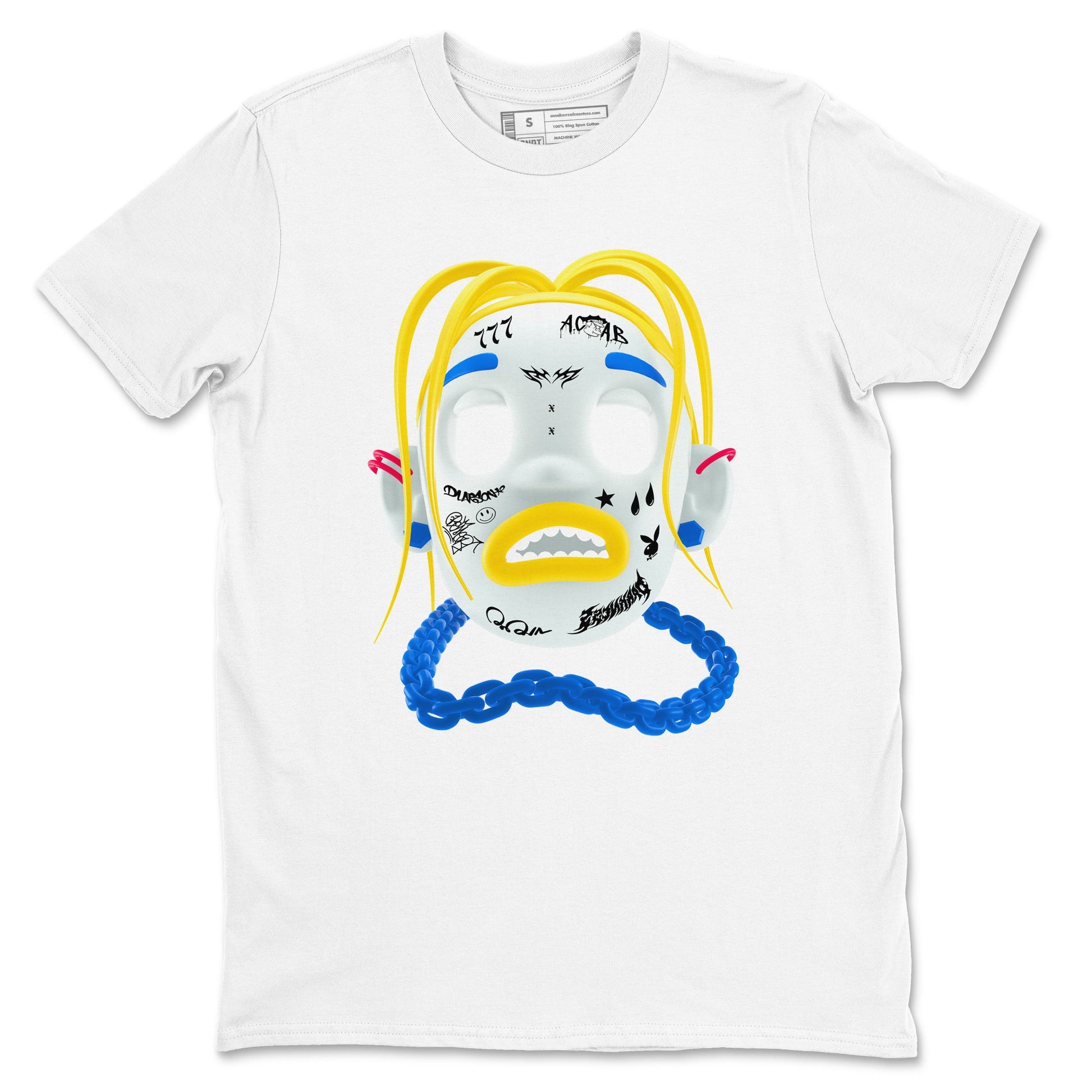 1s Travis Scott Canary shirt to match jordans Goosebumps Boy sneaker tees Air Jordan 1 Travis Scott Canary SNRT Sneaker Release Tees unisex cotton White 2 crew neck shirt