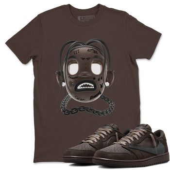 Air Jordan 1 Travis Scott Velvet Brown shirts to match jordans Goosebumps Boy sneaker match tees Travis Scott x Air Jordan 1 Low OG Velvet Brown best t shirts to wear with jordans SNRT Sneaker Tees unisex cotton Dark Chocolate 1 shirts