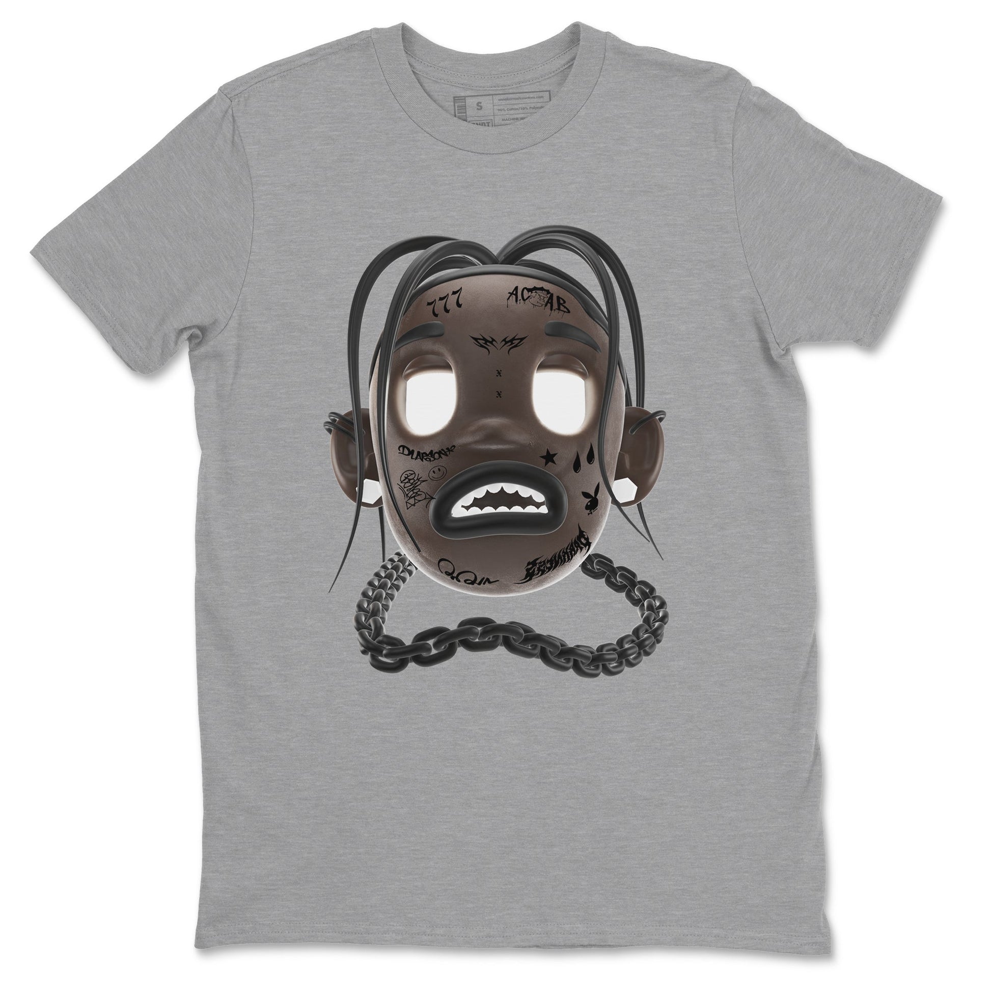 Air Jordan 1 Travis Scott Velvet Brown shirts to match jordans Goosebumps Boy sneaker match tees Travis Scott x Air Jordan 1 Low OG Velvet Brown best t shirts to wear with jordans SNRT Sneaker Tees unisex cotton Heather Grey 2 shirts