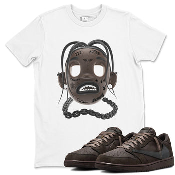 Air Jordan 1 Travis Scott Velvet Brown shirts to match jordans Goosebumps Boy sneaker match tees Travis Scott x Air Jordan 1 Low OG Velvet Brown best t shirts to wear with jordans SNRT Sneaker Tees unisex cotton White 1 shirts