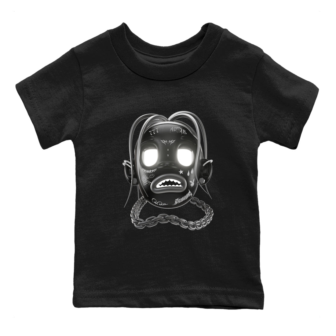 12s Black Wolf Grey shirts to match jordans Goosebumps Boy sneaker match tees Air Jordan 12 Barons match shoes to clothes SNRT Sneaker Tees Youth Baby Black 2 tee