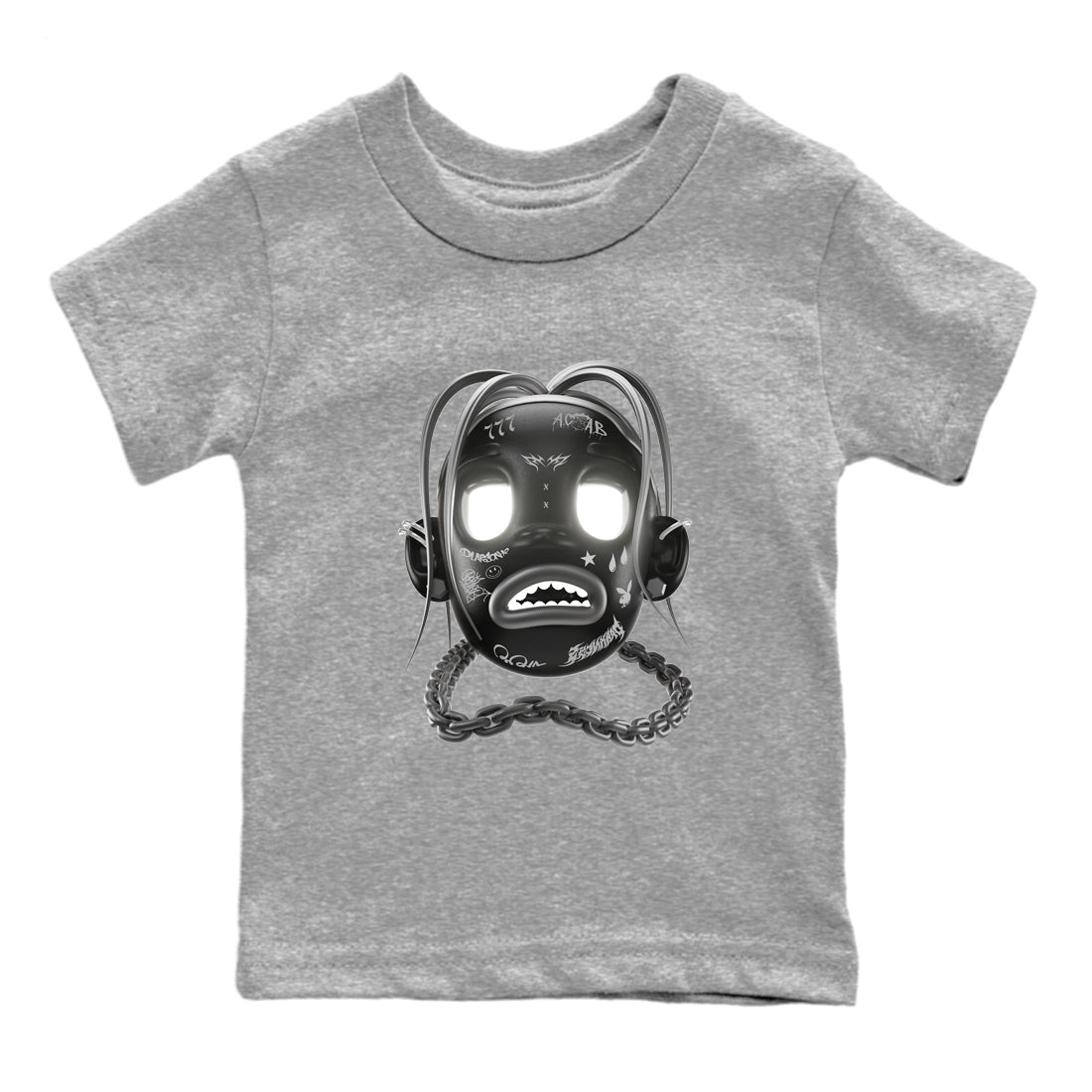12s Black Wolf Grey shirts to match jordans Goosebumps Boy sneaker match tees Air Jordan 12 Barons match shoes to clothes SNRT Sneaker Tees Youth Baby Heather Grey 2 tee