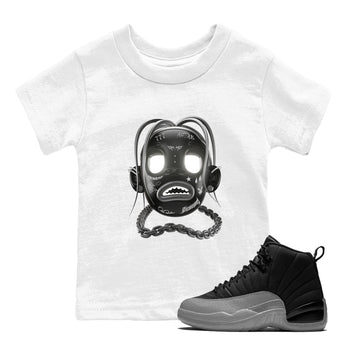12s Black Wolf Grey shirts to match jordans Goosebumps Boy sneaker match tees Air Jordan 12 Barons match shoes to clothes SNRT Sneaker Tees Youth Baby White 1 tee