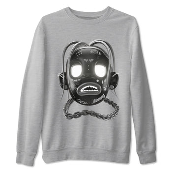 12s Black Wolf Grey shirts to match jordans Goosebumps Boy sneaker match tees Air Jordan 12 Barons match shoes to clothes SNRT Sneaker Tees unisex cotton Heather Grey 2 shirts