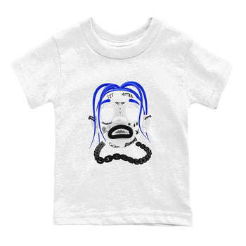 12s Blueberry shirts to match jordans Goosebumps Boy best t shirts to wear with jordans AJ12 White and Game Royal match shoes to clothes SNRT Sneaker Tees Youth Baby White 2 tee