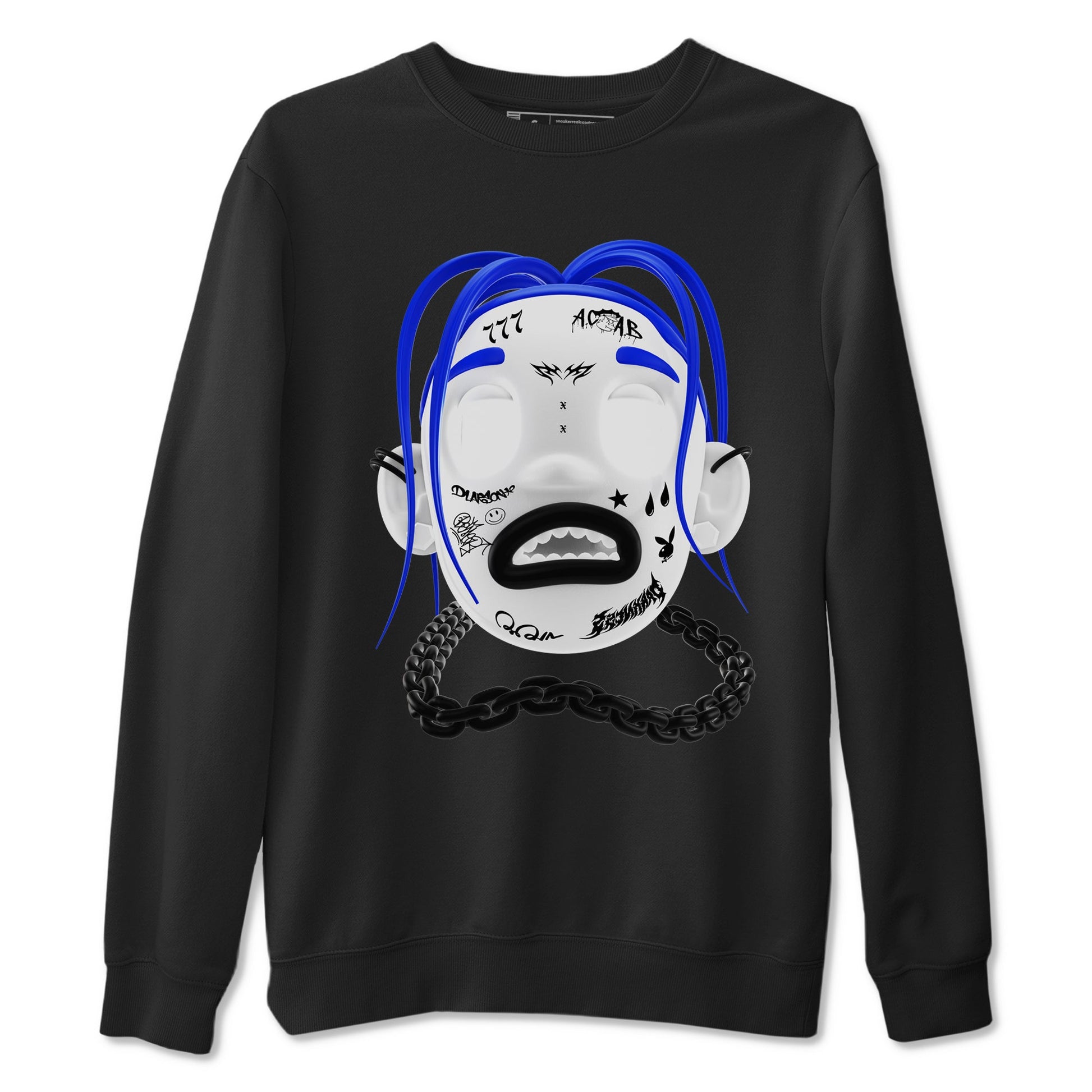 12s Blueberry shirts to match jordans Goosebumps Boy best t shirts to wear with jordans AJ12 White and Game Royal match shoes to clothes SNRT Sneaker Tees unisex cotton Black 2 shirts