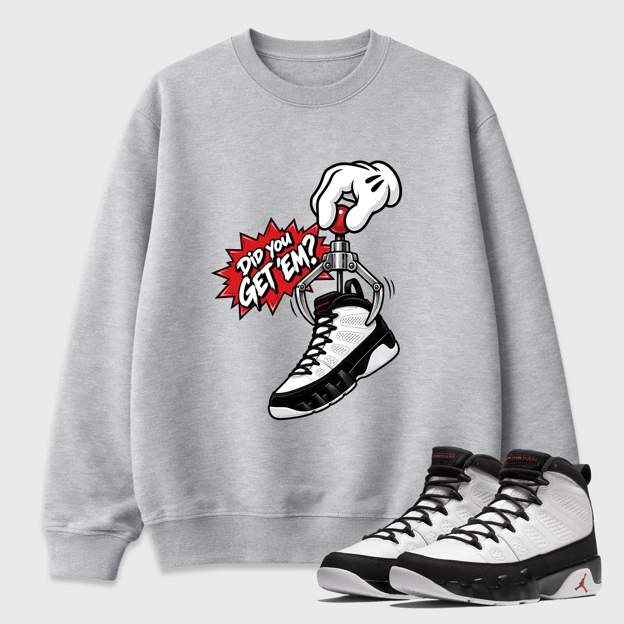 got-em-air-jordan-9-black-and-white-heather-grey-graphic-sweatshirt-1
