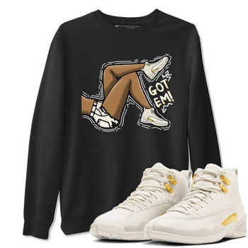 12s Phantom shirts to match jordans Got Em Legs sneaker match tees Air Jordan 12 WMNS Phantom match shoes to clothes SNRT Sneaker Tees unisex cotton Black 1 shirts