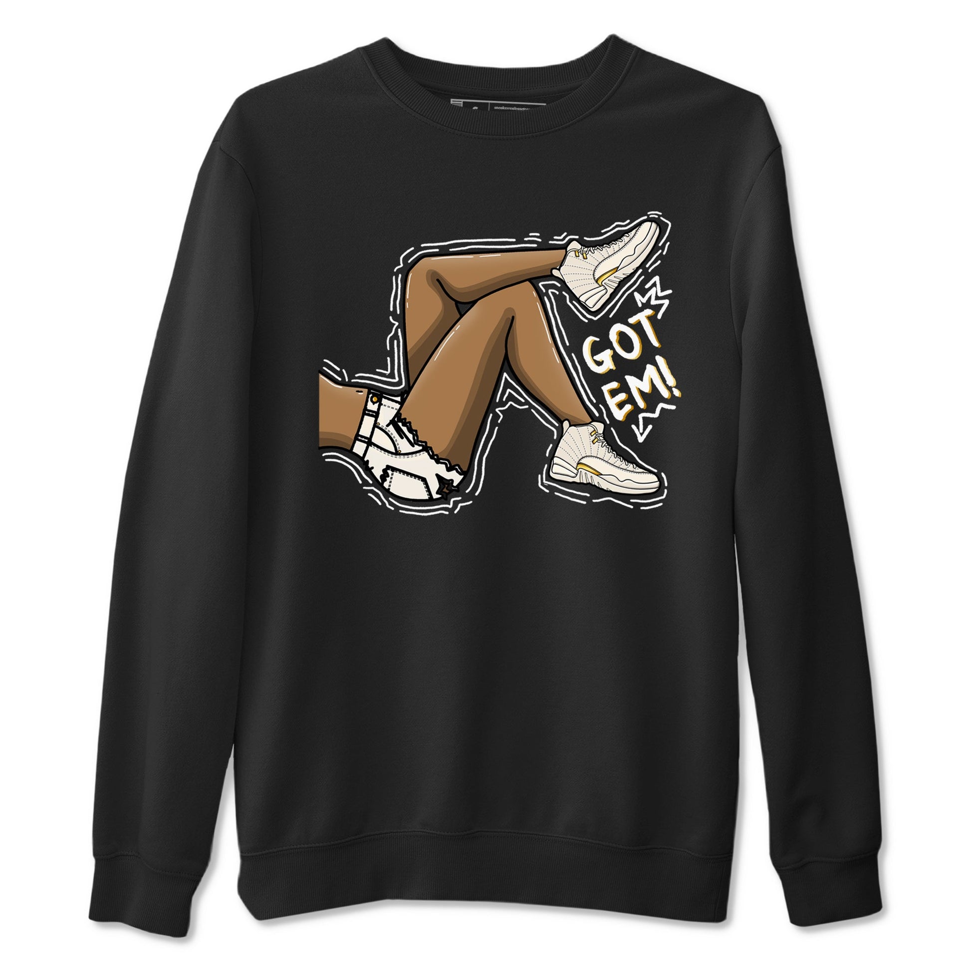 12s Phantom shirts to match jordans Got Em Legs sneaker match tees Air Jordan 12 WMNS Phantom match shoes to clothes SNRT Sneaker Tees unisex cotton Black 2 shirts