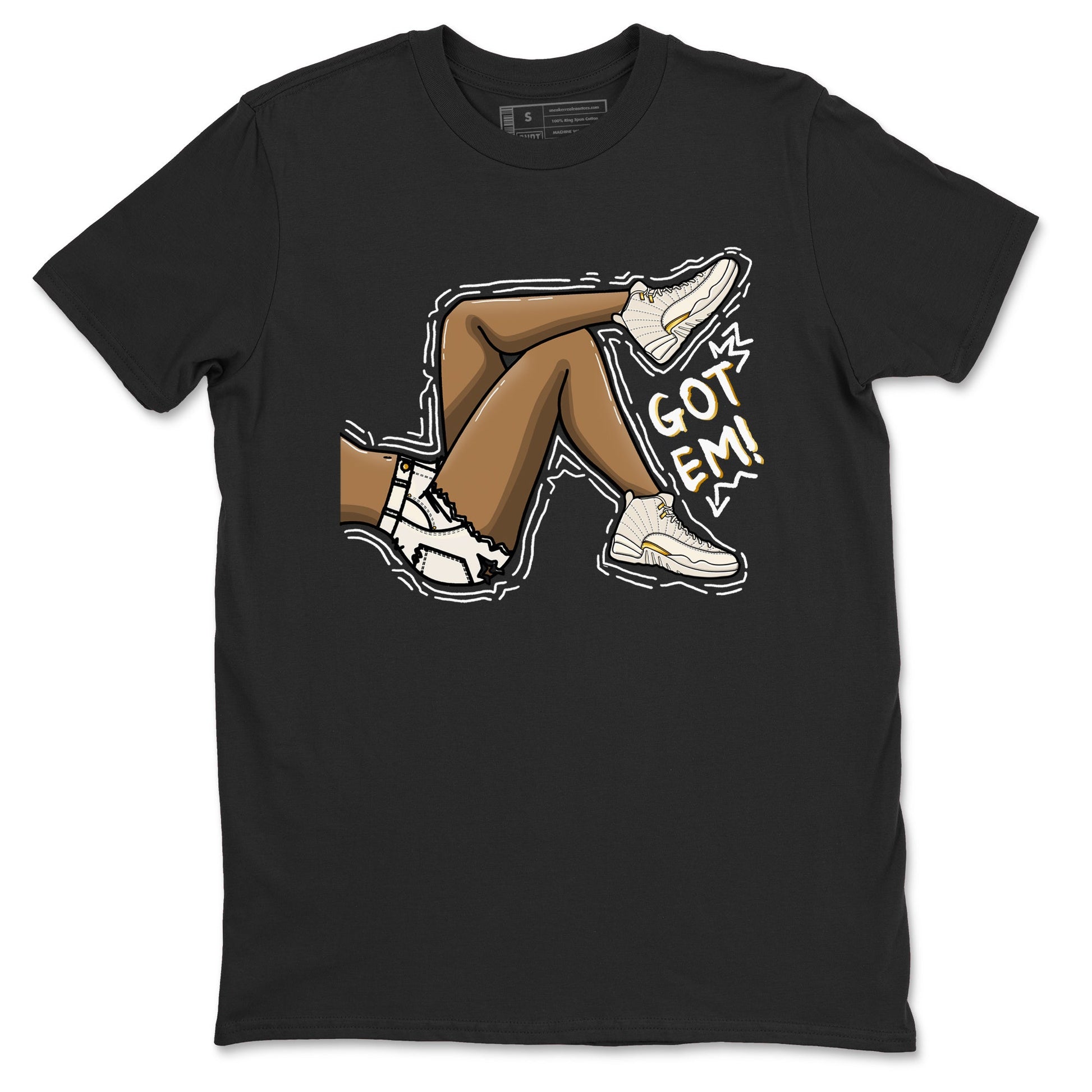 12s Phantom shirts to match jordans Got Em Legs sneaker match tees Air Jordan 12 WMNS Phantom match shoes to clothes SNRT Sneaker Tees unisex cotton Black 2 shirts