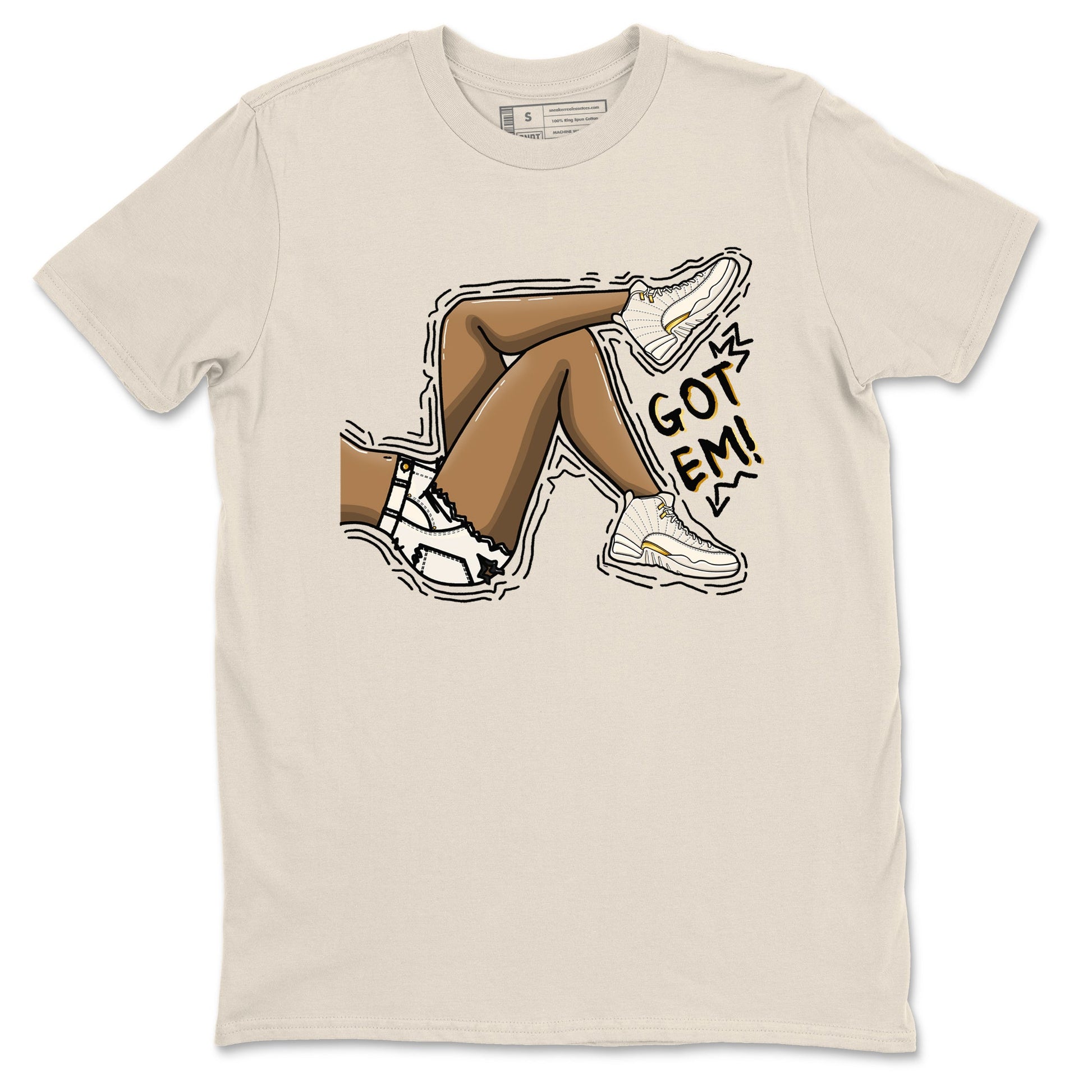 12s Phantom shirts to match jordans Got Em Legs sneaker match tees Air Jordan 12 WMNS Phantom match shoes to clothes SNRT Sneaker Tees unisex cotton Natural 2 shirts